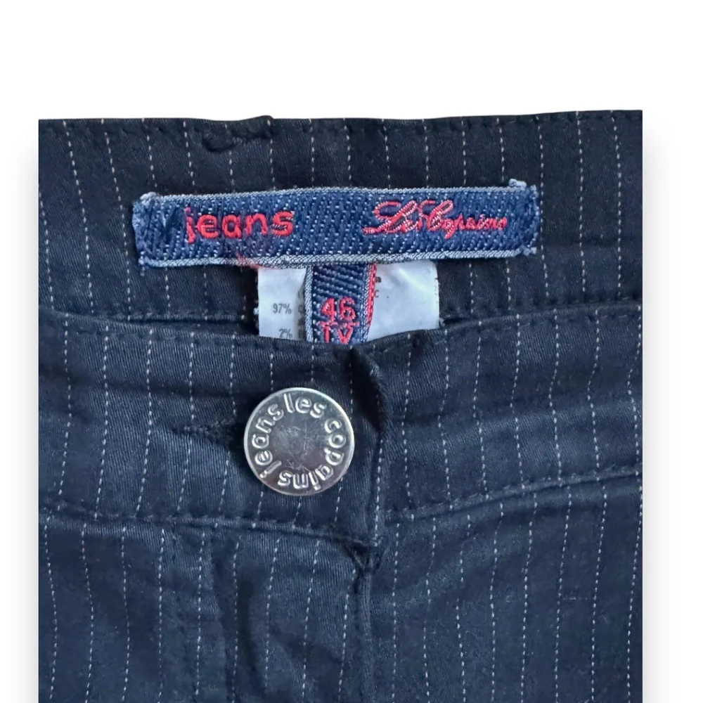 LES COPAINS Pinstripe tailored jeans black size 46 - Picture 5 of 8